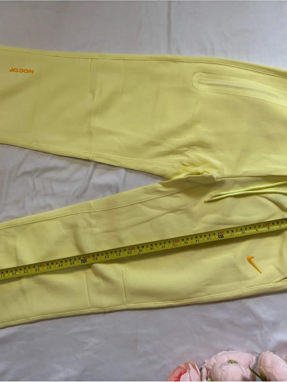 Nike Tech NOCTA Sportwear Lemon Yellow Hooded Jacket and Pants Set
